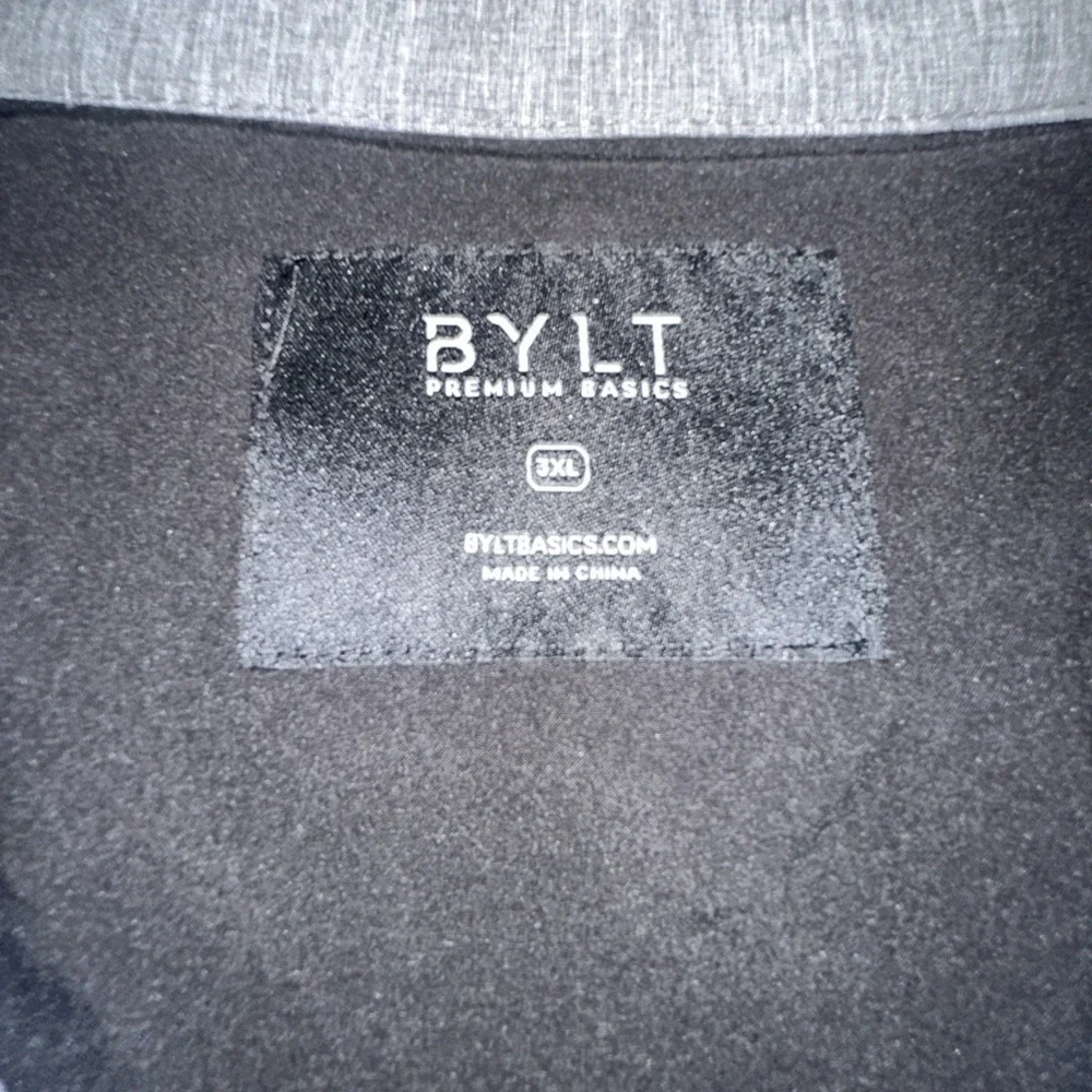 BYLT District Jacket Men's 3XL Heather Grey Snap Button Stretch